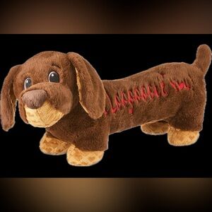 Sold!!Valentines weiner dog NEW 24 inches long DACHSHUND plush all tags attached